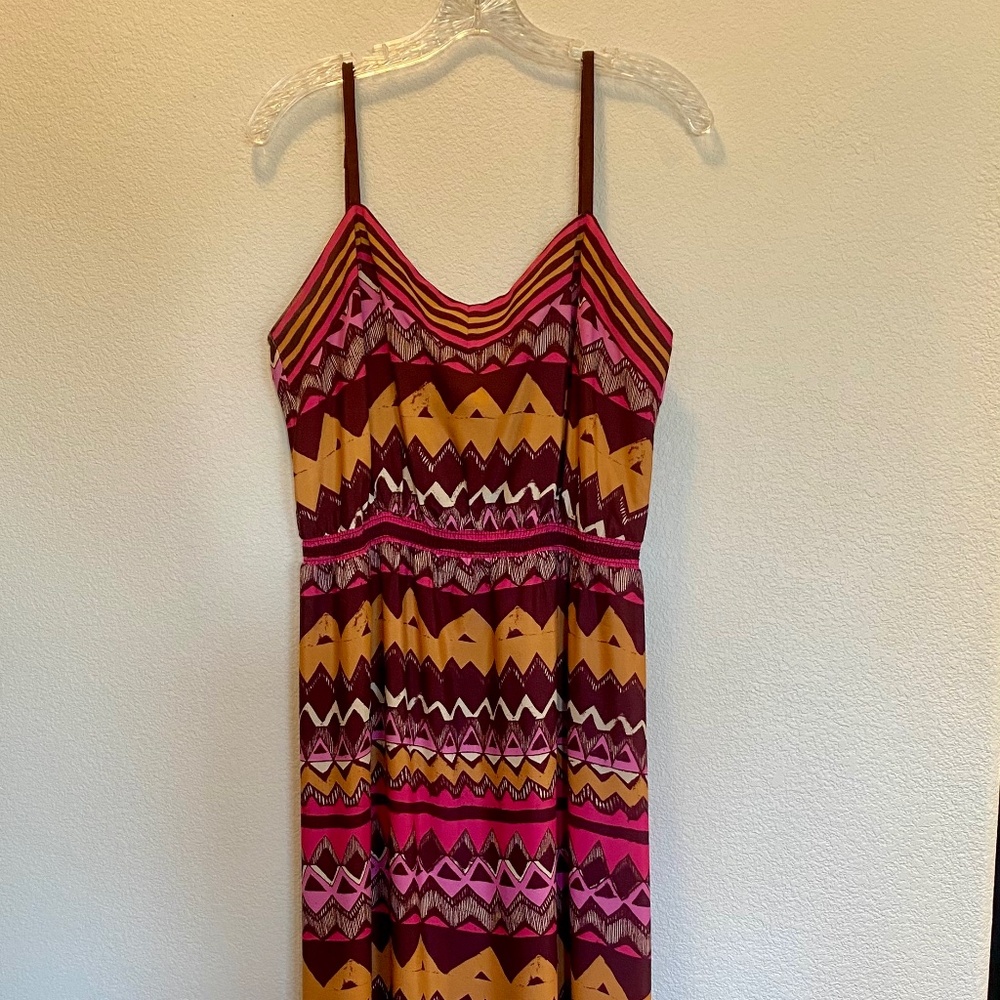 LOFT maxi dress in tribal print